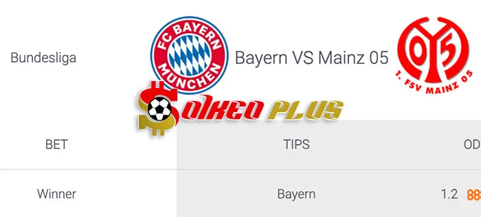 AI Soi Kèo: Bayern Munich vs Mainz, 21h30 ngày 09/03/2024
