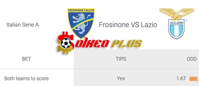 Soi Kèo Dự Đoán: Frosinone vs Lazio, 2h45 ngày 17/03/2024
