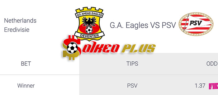 AI Soi Kèo: Go Ahead Eagles vs PSV, 2h ngày 09/03/2024