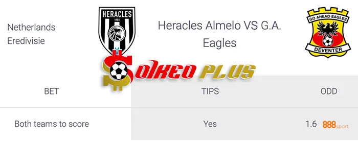 AI Soi Kèo: Heracles vs Go Ahead Eagles, 2h ngày 16/03/2024