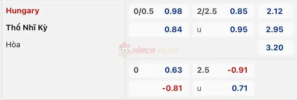 Soi Kèo Dự Đoán: Hungary vs Thổ Nhĩ Kỳ, 2h45 ngày 23/03/2024