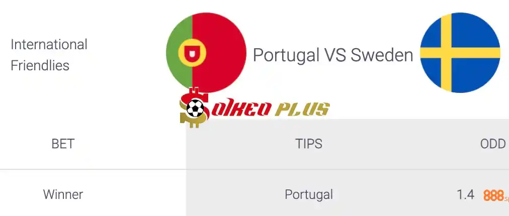 Soi Kèo Dự Đoán: Bồ Đào Nha vs Thuỵ Điển, 2h45 ngày 22/03/2024