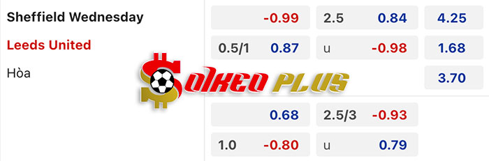AI Soi Kèo: Sheffield Wed vs Leeds, 3h ngày 09/03/2024