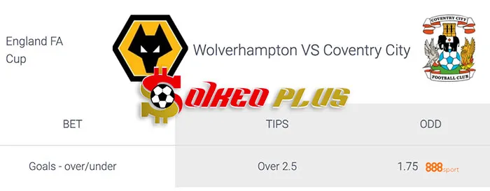 Soi Kèo Wolves vs Coventry, 0h30 ngày 17/03: Đích đến rất gần