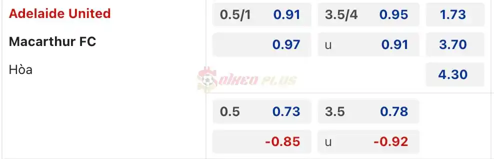 Soi Kèo Dự Đoán: Adelaide United vs Macarthur, 16h45 ngày 12/04/2024