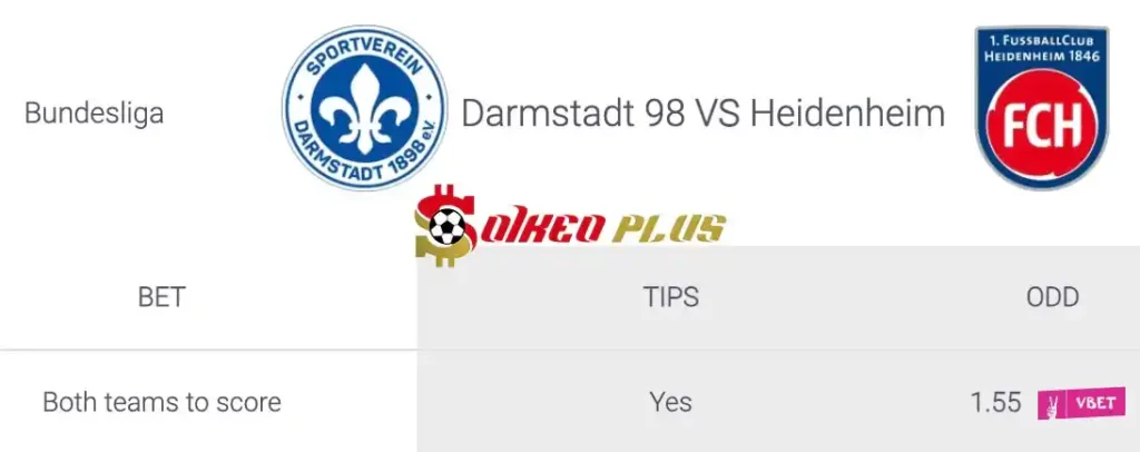 Soi Kèo Dự Đoán: Darmstadt vs Heidenheim, 0h30 ngày 29/04/2024