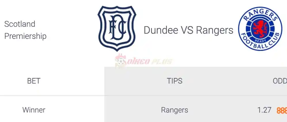 Soi Kèo Dự Đoán: Dundee FC vs Rangers, 2h ngày 11/04/2024