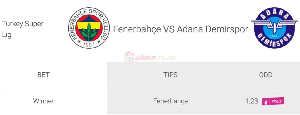 Soi Kèo Dự Đoán: Fenerbahce vs Adana Demirspor, 0h30 ngày 04/04/2024