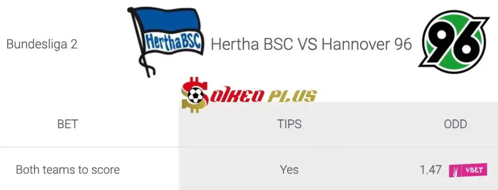 Soi Kèo Dự Đoán: Hertha Berlin vs Hannover, 23h30 ngày 26/04/2024