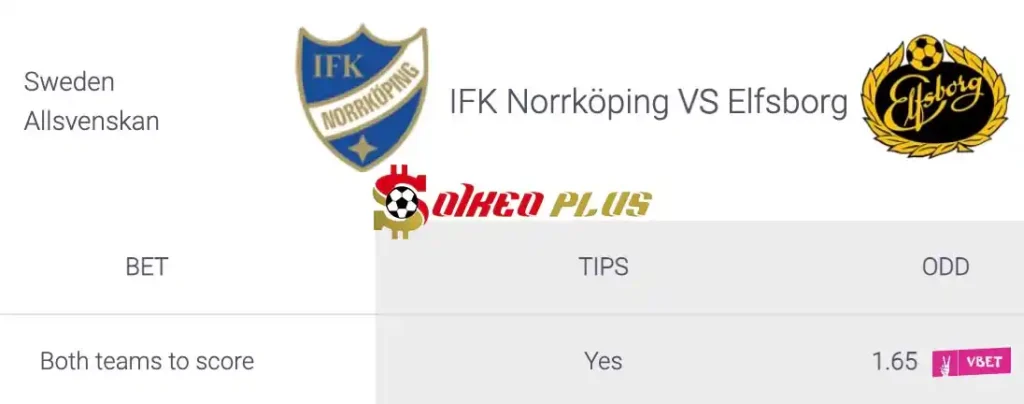 Soi Kèo Dự Đoán: Norrkoping vs Elfsborg, 0h ngày 26/04/2024