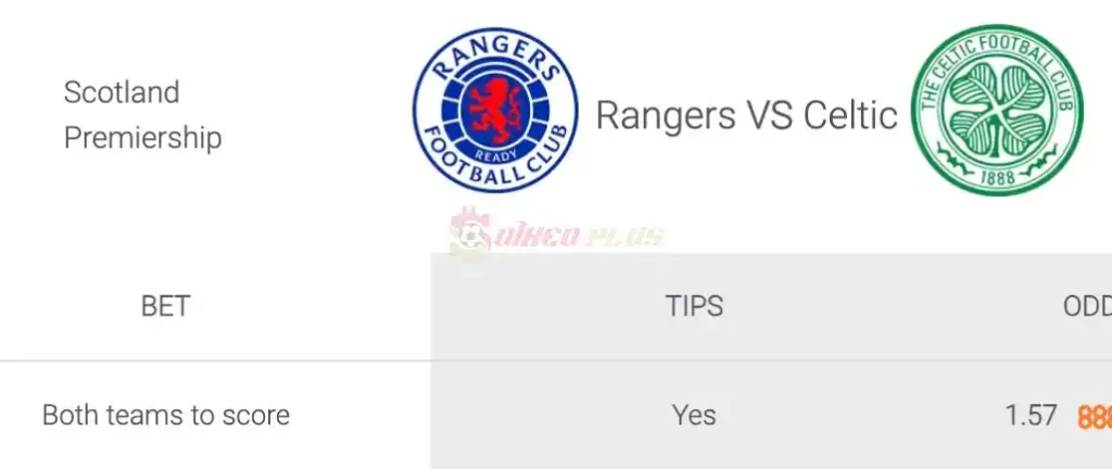 Soi Kèo Dự Đoán: Rangers vs Celtic, 18h ngày 07/04/2024