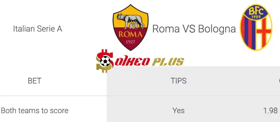 Soi Kèo Dự Đoán: Roma vs Bologna, 23h30 ngày 22/04/2024