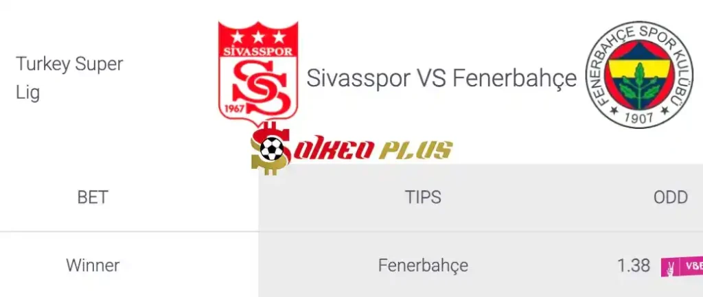 Soi Kèo Dự Đoán: Sivasspor vs Fenerbahce, 0h ngày 23/04/2024