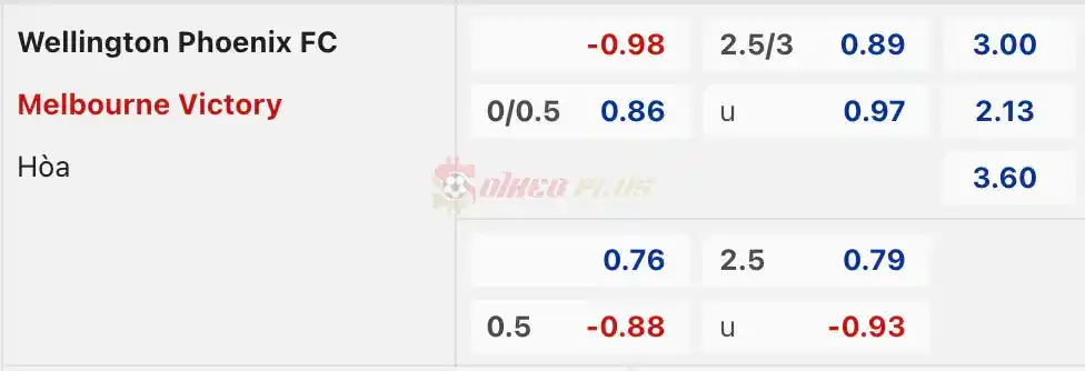 Soi Kèo Dự Đoán: Wellington Phoenix vs Melbourne Victory, 14h ngày 12/04/2024