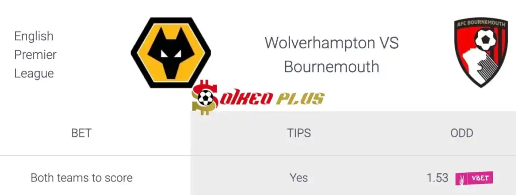 Soi Kèo Dự Đoán: Wolves vs Bournemouth, 1h45 ngày 25/04/2024