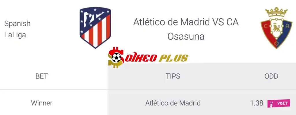 Soi Kèo Dự Đoán: Atletico Madrid vs Osasuna, 0h ngày 20/05/2024