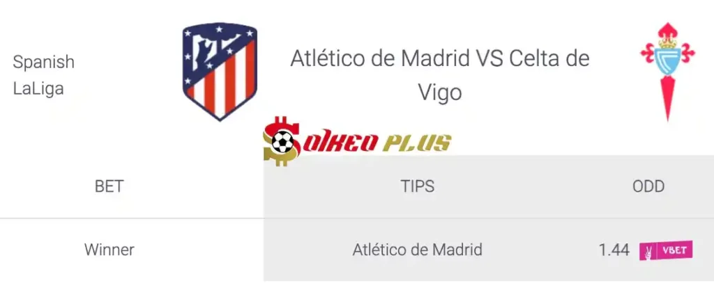 Soi Kèo Dự Đoán: Atletico Madrid vs Celta Vigo, 21h15 ngày 12/05/2024