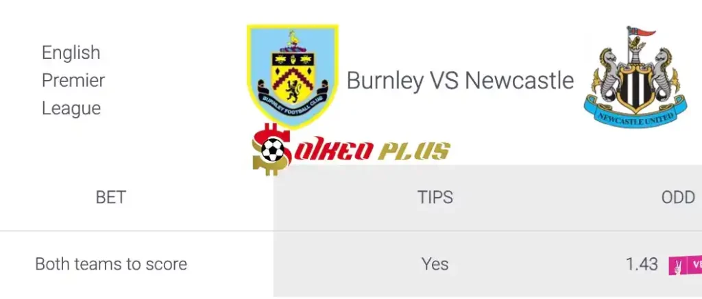 Soi Kèo Dự Đoán: Burnley vs Newcastle, 21h ngày 04/05/2024