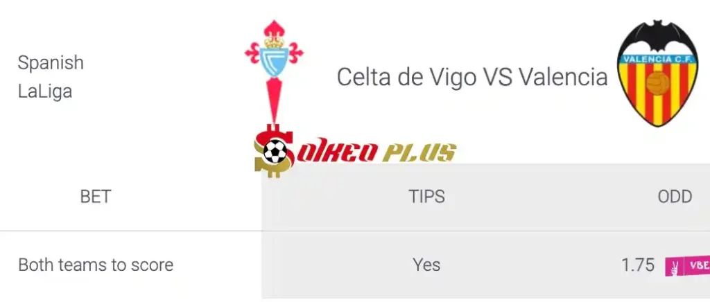 Soi Kèo Dự Đoán: Celta Vigo vs Valencia, 21h15 ngày 26/05/2024