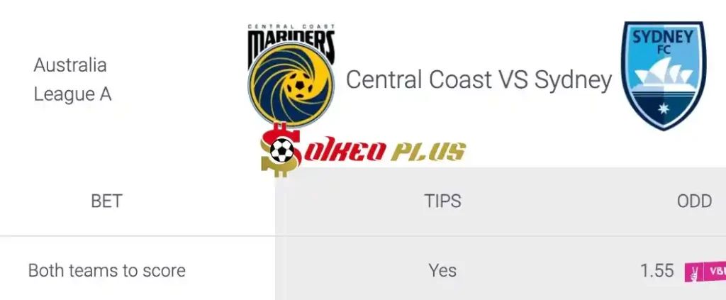 Soi Kèo Dự Đoán: Central Coast Mariners vs Sydney FC, 16h45 ngày 18/05/2024