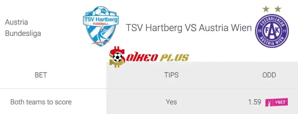 Soi Kèo Dự Đoán: Hartberg vs Austria Vienna, 0h ngày 29/05/2024