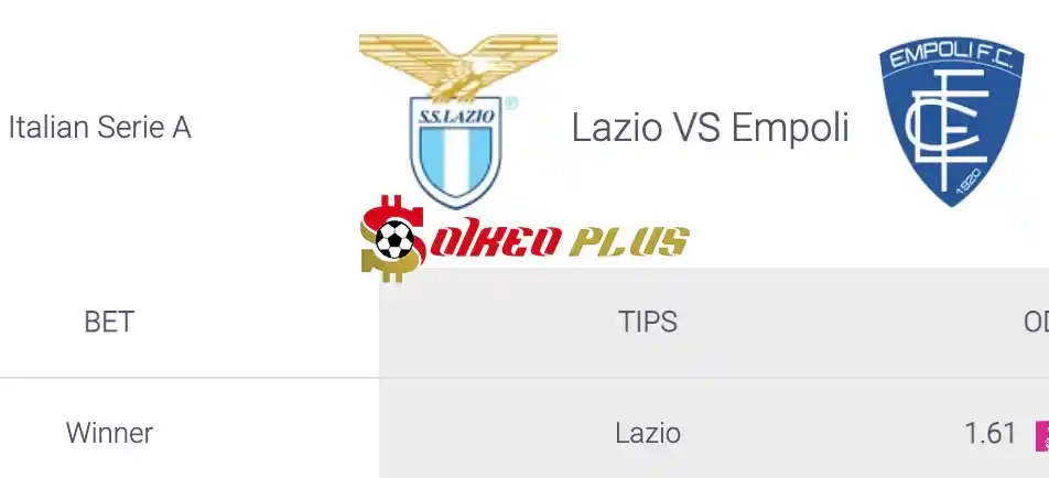 Soi Kèo Dự Đoán: Lazio vs Empoli, 17h30 ngày 12/05/2024