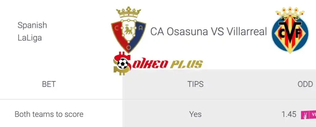 Soi Kèo Dự Đoán: Osasuna vs Villarreal, 19h ngày 25/05/2024