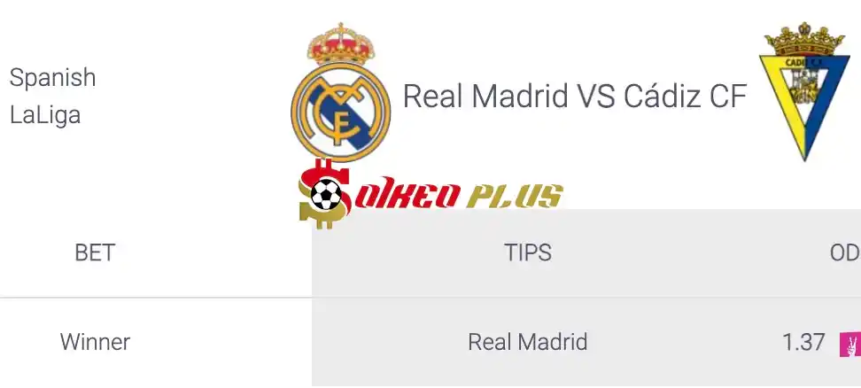 Soi Kèo Dự Đoán: Real Madrid vs Cadiz, 21h15 ngày 04/05/2024
