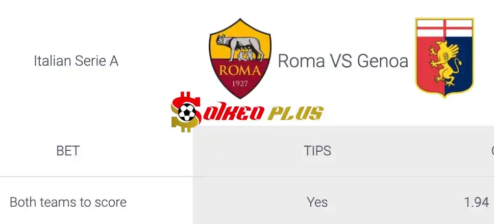 Soi Kèo Dự Đoán: Roma vs Genoa, 1h45 ngày 20/05/2024