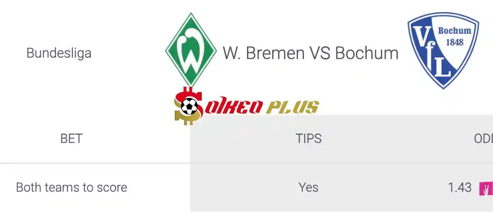 Soi Kèo Dự Đoán: Werder Bremen vs Bochum, 20h30 ngày 18/05/2024