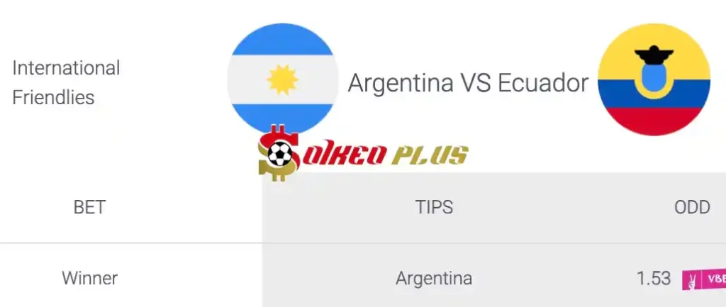 Soi Kèo Dự Đoán: Argentina vs Ecuador, 6h ngày 10/06/2024