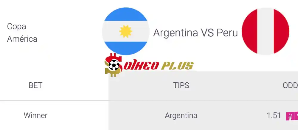 Soi Kèo Dự Đoán: Argentina vs Peru, 7h ngày 30/06/2024