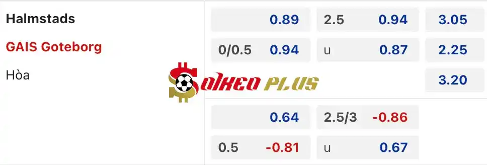 Soi Kèo Dự Đoán: Halmstad vs GAIS, 22h30 ngày 01/06/2024