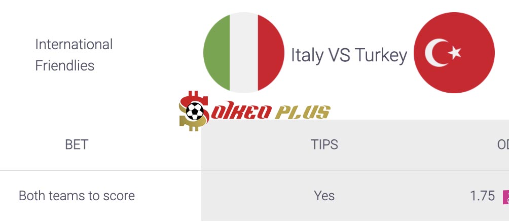 Soi Kèo Dự Đoán: Italia vs Thổ Nhĩ Kỳ, 2h ngày 05/06/2024