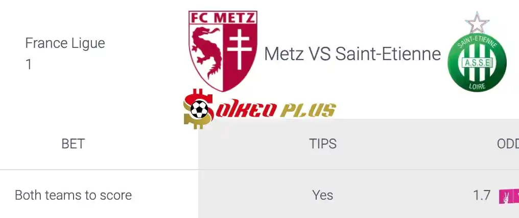 Soi Kèo Dự Đoán: Metz vs St Etienne, 22h ngày 02/06/2024