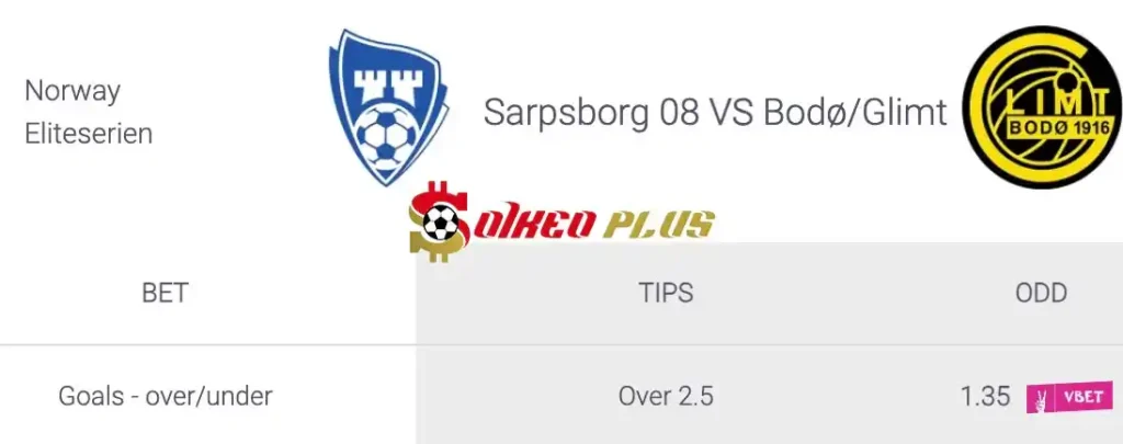 Soi Kèo Dự Đoán: Sarpsborg 08 vs Bodo Glimt, 0h ngày 29/06/2024