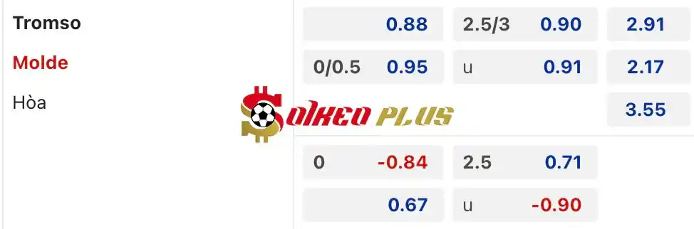 Soi Kèo Dự Đoán: Tromso vs Molde, 2h15 ngày 29/06/2024