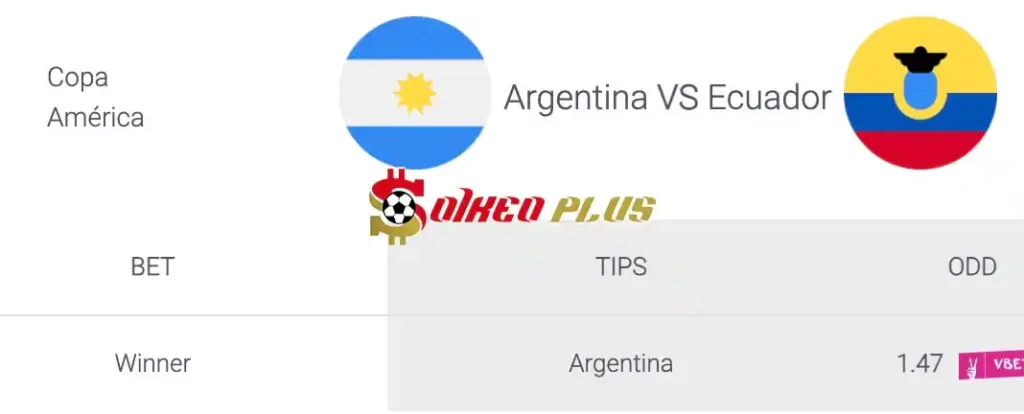 Soi Kèo Dự Đoán: Argentina vs Ecuador, 8h ngày 05/07/2024