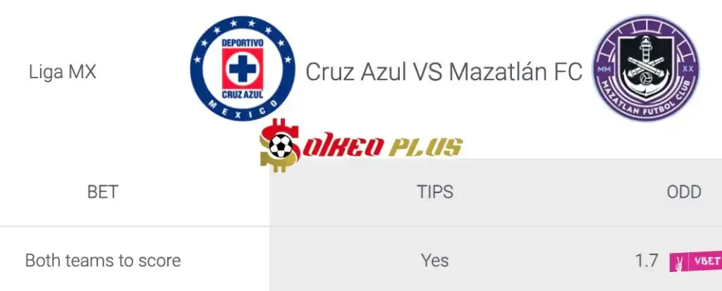 Soi Kèo Dự Đoán: Cruz Azul vs Mazatlan, 10h ngày 07/07/2024