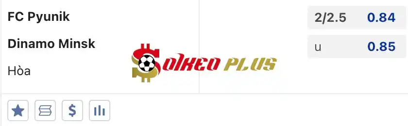 Soi Kèo Dự Đoán: Pyunik vs Dinamo Minsk, 23h ngày 16/07/2024