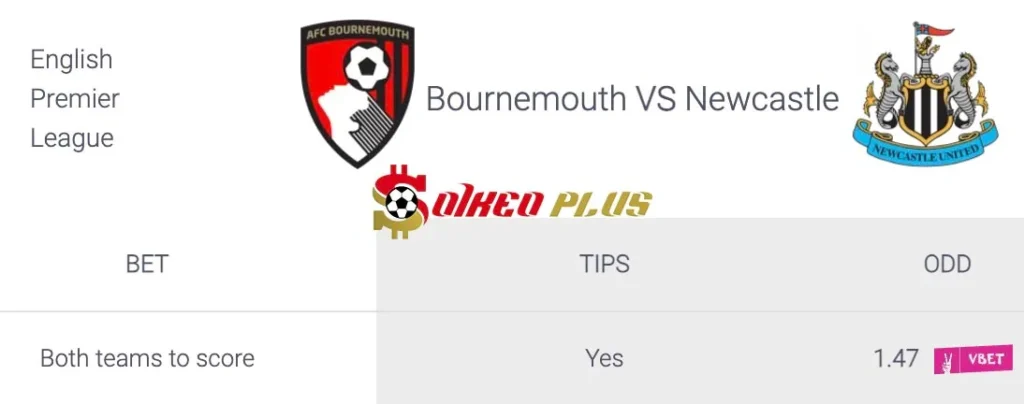 Soi Kèo Dự Đoán: Bournemouth vs Newcastle, 20h ngày 25/08/2024