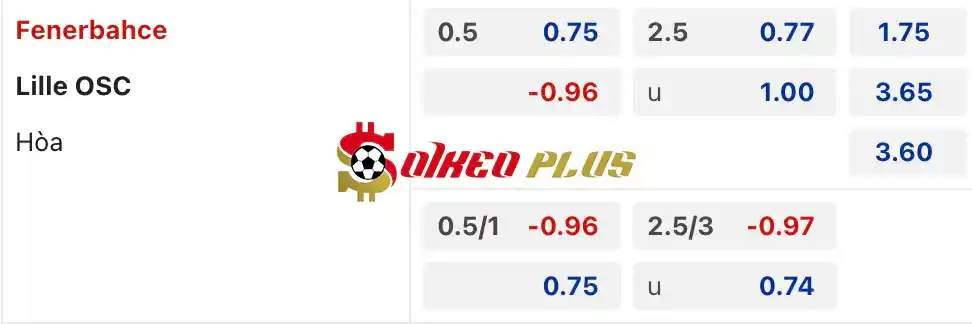 Soi Kèo Dự Đoán: Fenerbahce vs Lille, 0h ngày 14/08/2024