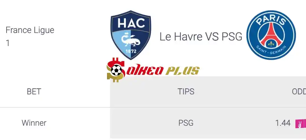 Soi Kèo Dự Đoán: Le Havre vs PSG, 1h45 ngày 17/08/2024