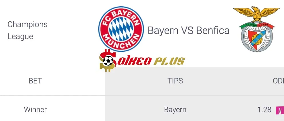 Soi Kèo Dự Đoán: Bayern Munich vs Benfica, 3h ngày 07/11/2024