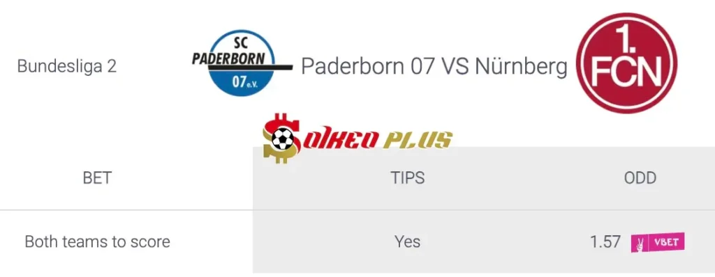 Soi Kèo Dự Đoán: Paderborn vs Nurnberg, 0h30 ngày 23/11/2024