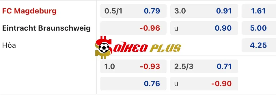 Soi Kèo Dự Đoán: Magdeburg vs Braunschweig, 0h30 ngày 25/01/2025