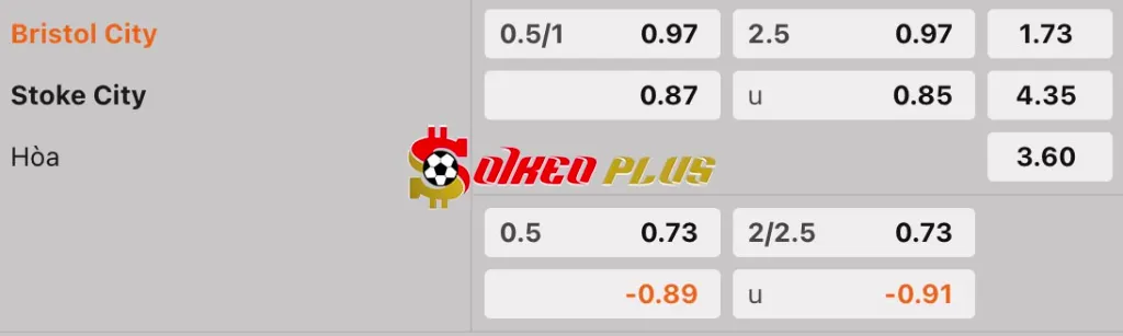 Soi Kèo Dự Đoán: Bristol City vs Stoke City, 2h45 ngày 13/2/2025